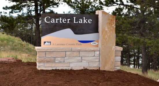 Loveland dimensional letters monument sign, signs